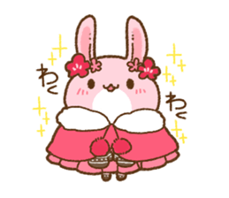love rabbit very cute 2 sticker #14805497
