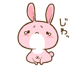 love rabbit very cute 2 sticker #14805505