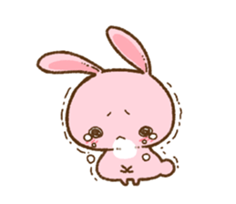 love rabbit very cute 2 sticker #14805509