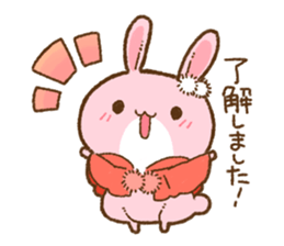 love rabbit very cute 2 sticker #14805510