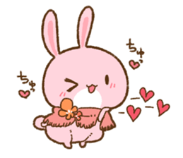 love rabbit very cute 2 sticker #14805518