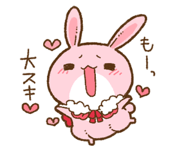 love rabbit very cute 2 sticker #14805519