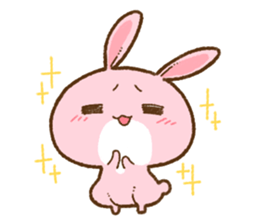 love rabbit very cute 2 sticker #14805520
