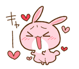 love rabbit very cute 2 sticker #14805521