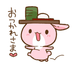 love rabbit very cute 2 sticker #14805526