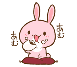 love rabbit very cute 2 sticker #14805528