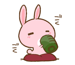 love rabbit very cute 2 sticker #14805529