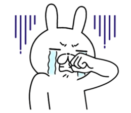 Sharp eyes kansai dialect rabbit sticker #14806208