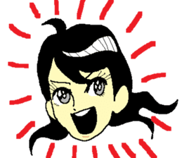 Hot blooded princess Shizuko sticker #14807111