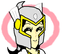 Hot blooded princess Shizuko sticker #14807141