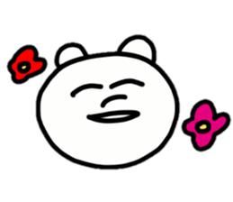 Provoking bear and rabbit sticker #14807517