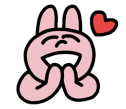 Provoking bear and rabbit sticker #14807527