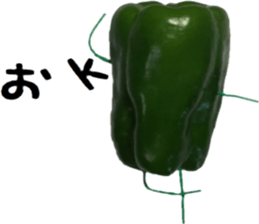 Green peppers talk(Youth words) sticker #14808934