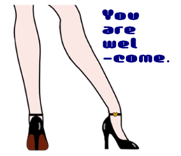 Talking legs 3 sticker #14809518