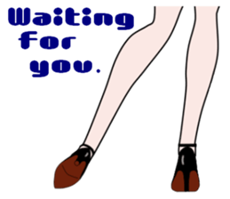Talking legs 3 sticker #14809519