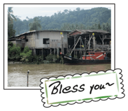 Fishing village series1 sticker #14810201