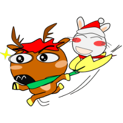 Cute Rabbit in Xmas mini