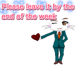 Valentine from lovely cool looks English sticker #14810726