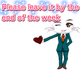 Valentine from lovely cool looks English sticker #14810726