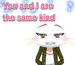 Valentine from lovely cool looks English sticker #14810733