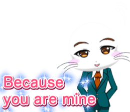 Valentine from lovely cool looks English sticker #14810734