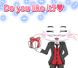 Valentine from lovely cool looks English sticker #14810736