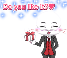 Valentine from lovely cool looks English sticker #14810736