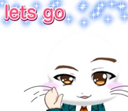 Valentine from lovely cool looks English sticker #14810738