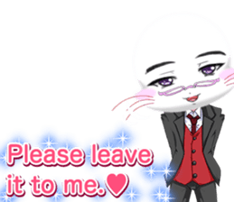 Valentine from lovely cool looks English sticker #14810740