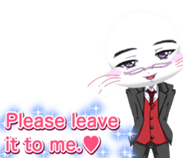 Valentine from lovely cool looks English sticker #14810740