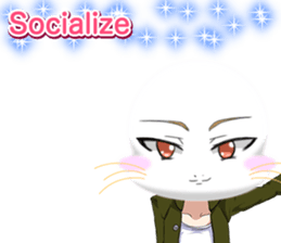 Valentine from lovely cool looks English sticker #14810741