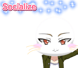 Valentine from lovely cool looks English sticker #14810741