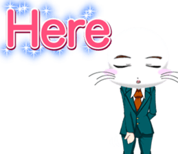 Valentine from lovely cool looks English sticker #14810742