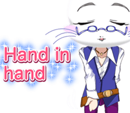 Valentine from lovely cool looks English sticker #14810743