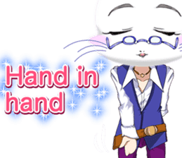 Valentine from lovely cool looks English sticker #14810743