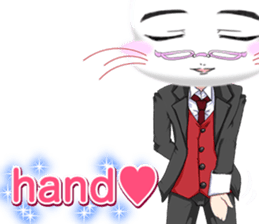 Valentine from lovely cool looks English sticker #14810744