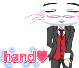 Valentine from lovely cool looks English sticker #14810744