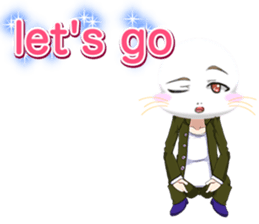 Valentine from lovely cool looks English sticker #14810745