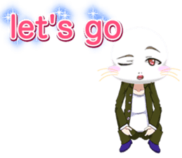 Valentine from lovely cool looks English sticker #14810745