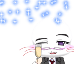 Valentine from lovely cool looks English sticker #14810748