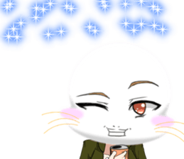 Valentine from lovely cool looks English sticker #14810749