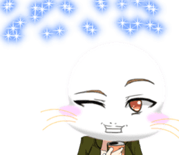 Valentine from lovely cool looks English sticker #14810749