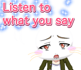 Valentine from lovely cool looks English sticker #14810753