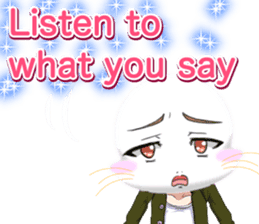 Valentine from lovely cool looks English sticker #14810753