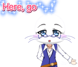 Valentine from lovely cool looks English sticker #14810755