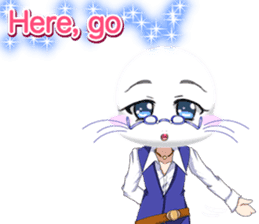 Valentine from lovely cool looks English sticker #14810755