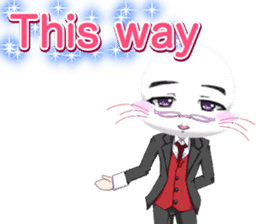 Valentine from lovely cool looks English sticker #14810756