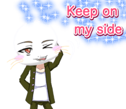 Valentine from lovely cool looks English sticker #14810757