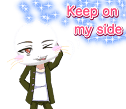 Valentine from lovely cool looks English sticker #14810757