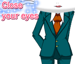 Valentine from lovely cool looks English sticker #14810758